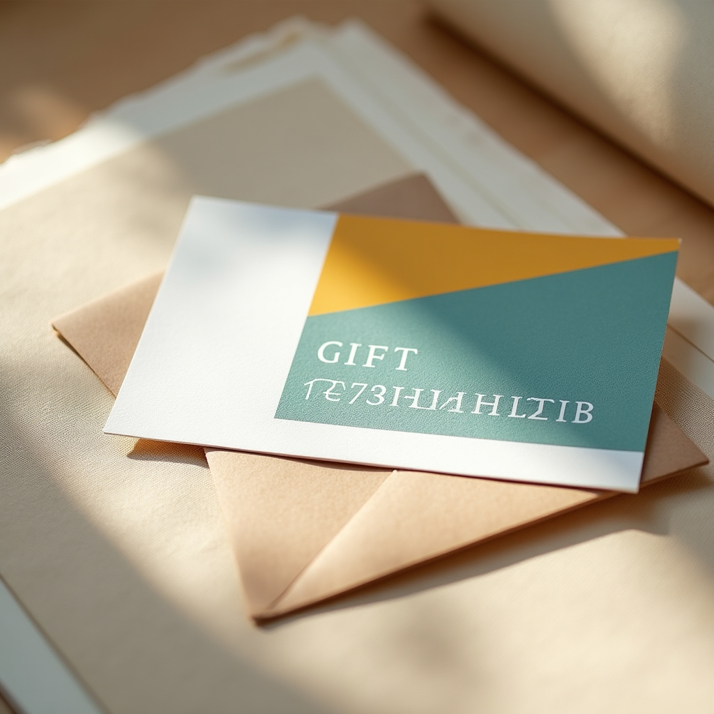Confezione del buono regalo per la manutenzione di tende e ombrelloni